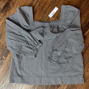 Jcrew size M gingham cotton blouse